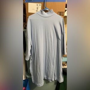 Dressed in Lala Icon Mock Neck Top in blue